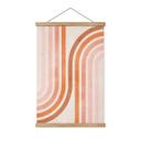 Cuadro de tela Geometría fluida en estilo retro | Boho mural - Costa