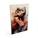 Cuadro de madera T-Rex: La cara salvaje de la prehistoria - Jaszke