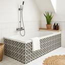 Azulejos Adhesivos Adornos geométricos en negro-beige - Treechild - lote de 12
