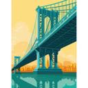 Fototapete Stadtblick durch die Manhattan Bridge - Heemskerk