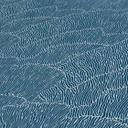tapet med grafisk bølgemønster blå sølv - non-woven tapet med metallic-effekt