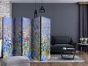 Skærmvæg - Sky eng - Kornblomster, 3-delt