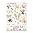Wallsticker Klistermærke med jungledyr