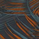 Papel pintado con flores - Floral negro naranja - Papel pintado no tejido A.S. Création