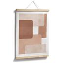 Póster de abstracción boho en beige-marrón - Costa