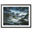 Plakat Fyrreskov i Huang Shan-bjergene - NingYun Ye