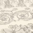 Versace ikke-vævet tapet Heritage Baroque Medallion Floral White Grey luksuriøst elegant