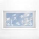 Decoración de ventanas con peces