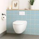 Azulejos Adhesivos a cuadros en azul y blanco - lote de 12