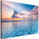 Canvasbillede, Hav ved solnedgang