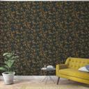 Blomstertapet, non-woven tapet Novamur Yvi sort, guld