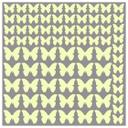 Sticker mural - Lady with Butterflies + sticker fluorescent