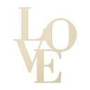 Decoración mural de madera Love modern - madera de álamo