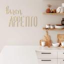 Decoración en madera - Dichos para la cocina - Buon Appetito - Chopo