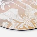 Rundt billede Jungleparadis med vilde dyr - Ombre - Kikki Belle – print på aluminium (Alu-Dibond)