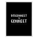 Póster Desconectar para conectar