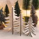 Decoración navideña de madera - Árbol de Navidad para colocar - Árbol de Navidad - Álamo