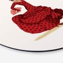 Tableau sur alu-Dibond rond Tohmé - Flamenco