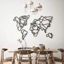 Decoración acrílica mapamundi con cara