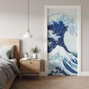 Dørfilm Den store bølge i Kanagawa - Hokusai - Selvklæbende dørdekoration