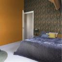 Paraiso brunt ensfarvet tapet, non-woven tapet