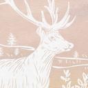 Fredfyldt skov med hjorte og ræve Fototapet - Ombre - Kikki Belle