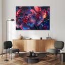 Canvasbillede, 3D-makroblomster