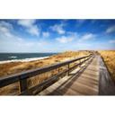 Fototapet jetty dunes blue brown - Ikke-vævet tapet 3,75 m x 2,50 m havmotiv