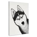 Cuadro lienzo husky siberiano - retrato perro - Korenkova