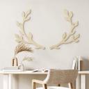 Decoración en madera cornamenta de ciervo floral - álamo
