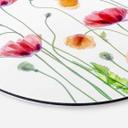 Vægcirkel Disher - Colourful Poppies – print på aluminium (Alu-Dibond)