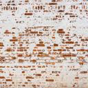 Brick IndustrialWall hvid orange - non-woven tapet Designwalls 2 - 2,55 x 3,5 m