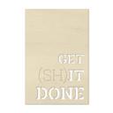 Decoración en madera de álamo - Get shit done