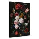 Lienzo de Heem - Naturaleza muerta con flores en un jarrón de cristal