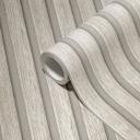 3D Wood optik lamella væg - non-woven tapet træpaneler af A.S. Creation tapet grå, lysegrå
