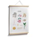 Plakat med hyggelige vibes og hygge-dekoration - Lizde