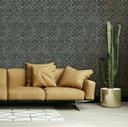 non-woven tapet i 3D vævet look lavet af træ antracit 3D look