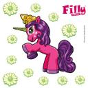 Wallsticker Filly Unicorn Friendship Alvara
