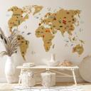 Wallsticker - Verdenskort, Travel the world