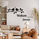Muursticker + Naam Welkom bij familie