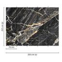 Non-woven tapet BlackGoldMarmor stenoptik fototapet Designwalls i sort og hvid