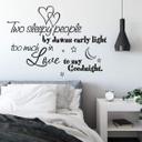 Wallsticker -  Two sleepy people...