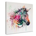 Lærredsprint - Heine - Rainbow Zebra