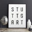 Póster - Tipografía Stuttgart