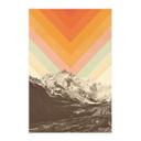 Póster de tela paisaje de montaña retro - Bodart