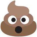 Muursticker Emoji Pile of Poo