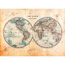 foto tapet Designwalls i brun og beige non-woven tapet Hemispheres 