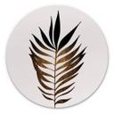 Wandcirkel Kubistika - Golden Leaf