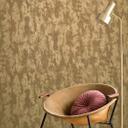 Ikke-vævet tapet krone, beton look metal look moderne blank i guld 