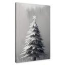 Lienzo Árbol de Navidad cubierto de nieve - Treechild